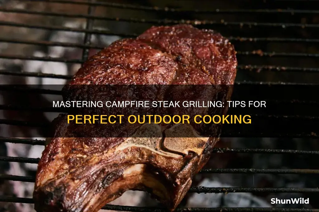 how to grill steak camping
