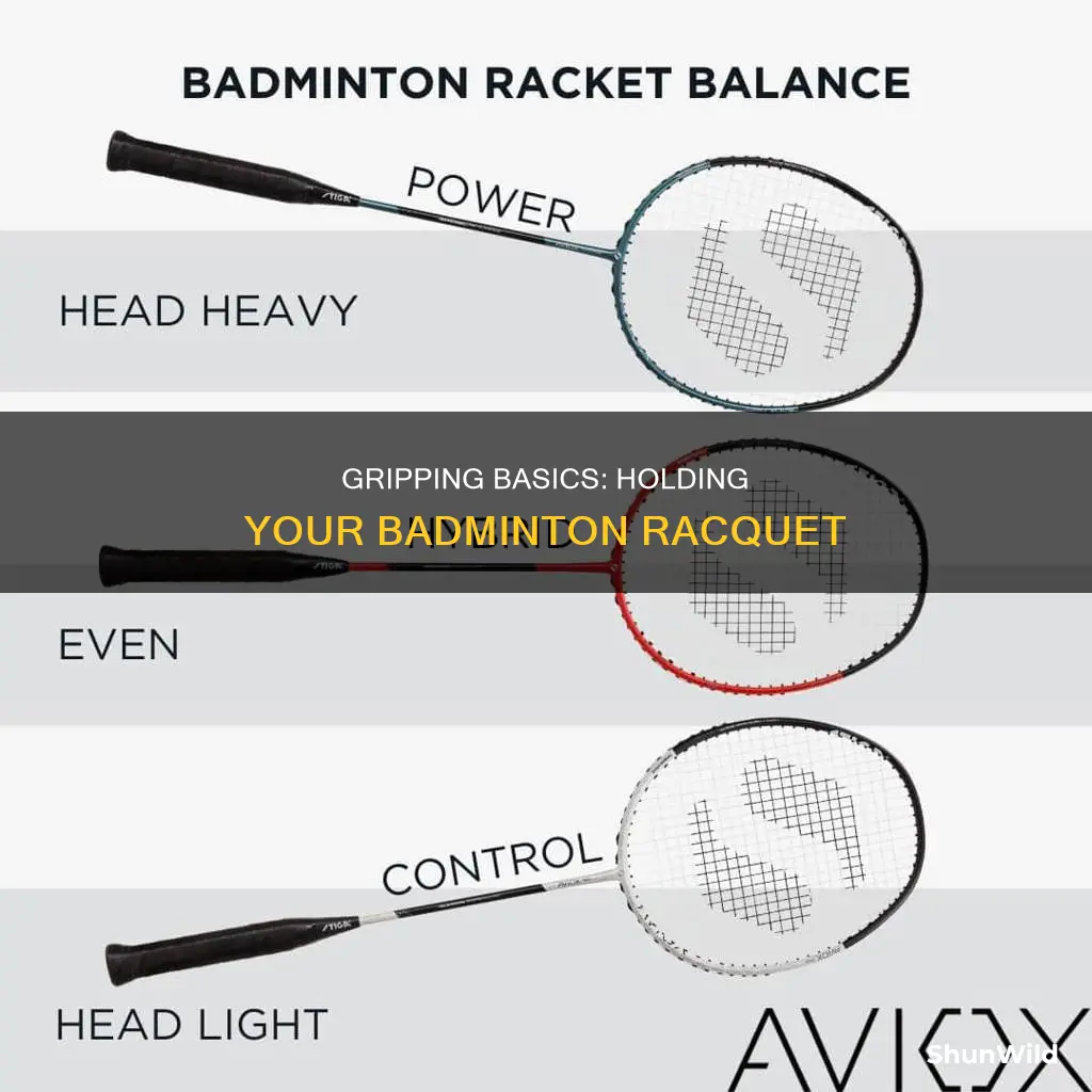 how to grip badminton racquet
