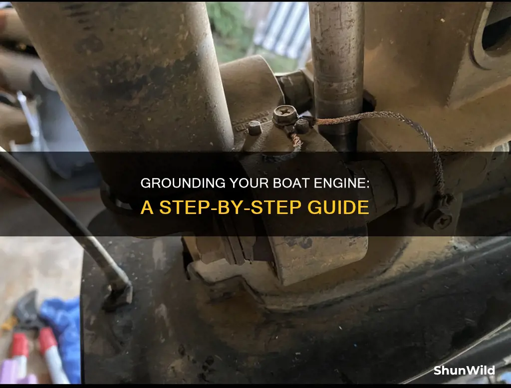 how to ground a boat engine