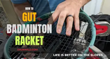 The Secret to Gutting Badminton Rackets
