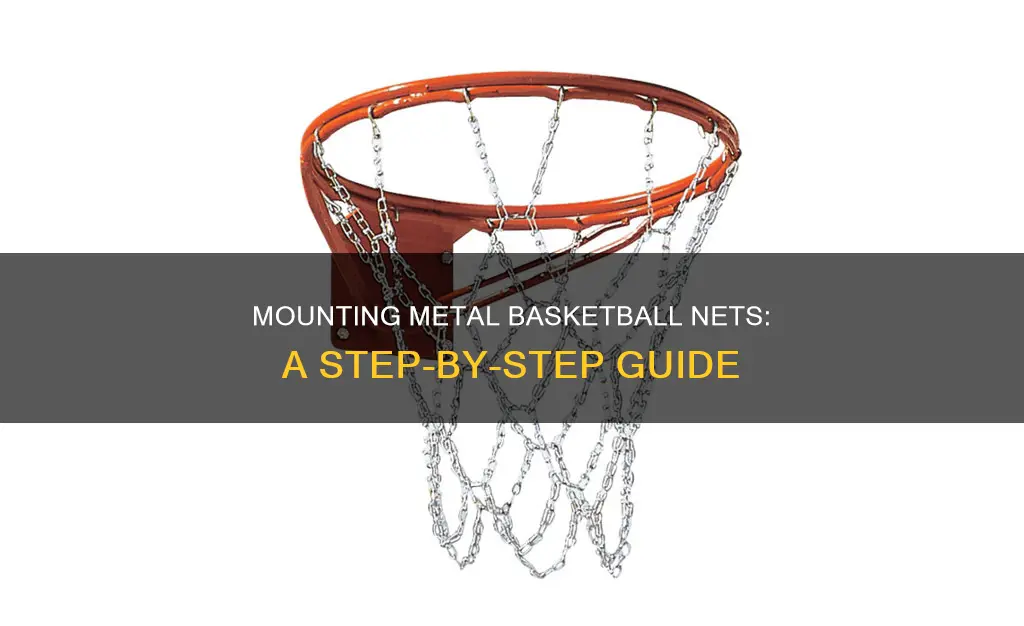 how to hang a metal basketball net