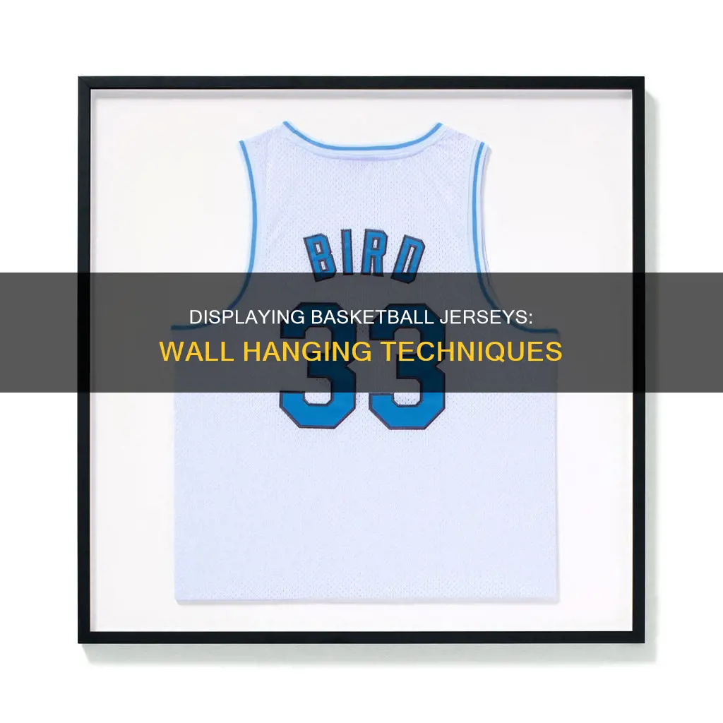 how to hang basketball jerseys on the wall