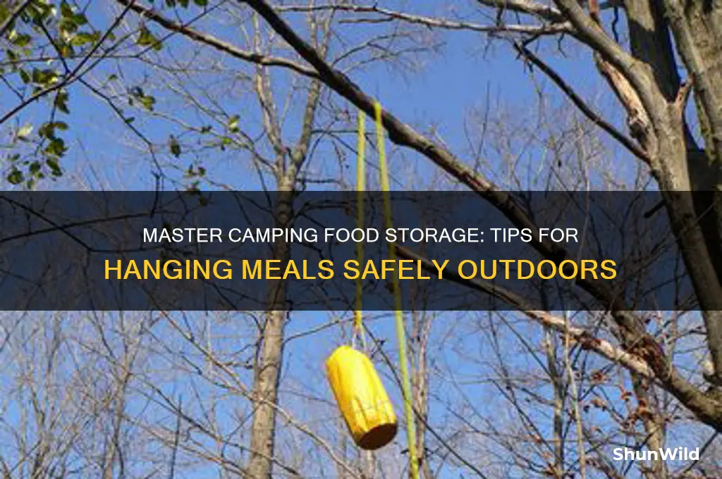 how to hang food camping