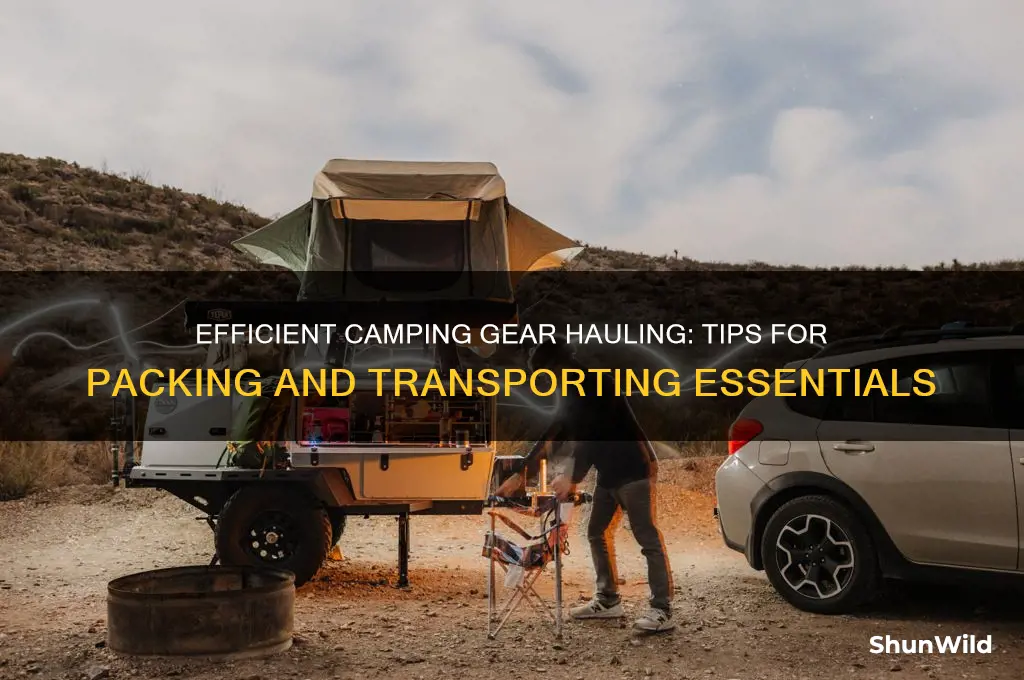 how to haul camping gear