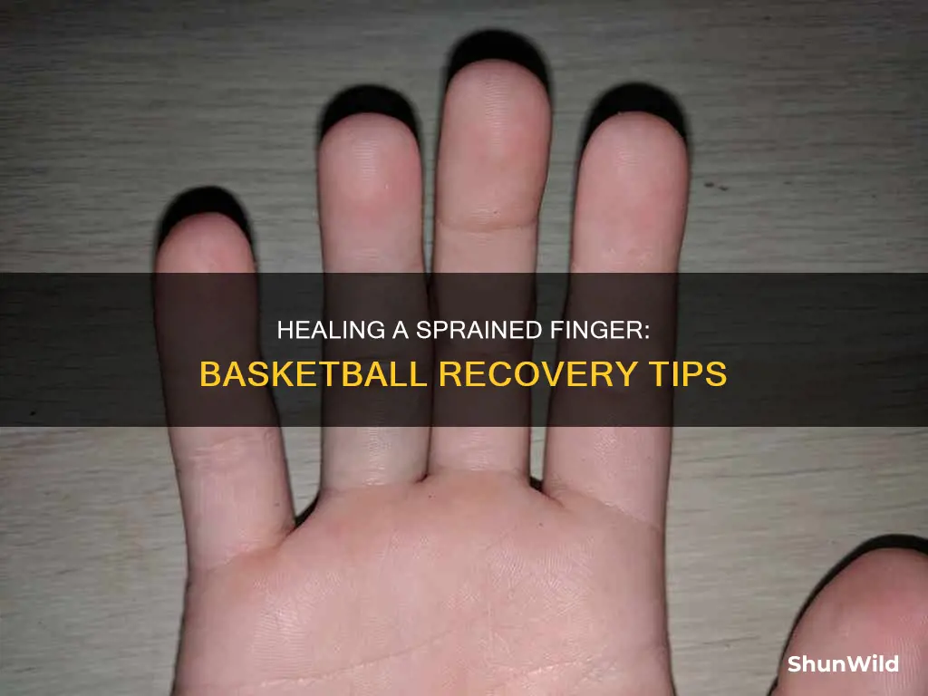 how to heal a sprained finger from basketball