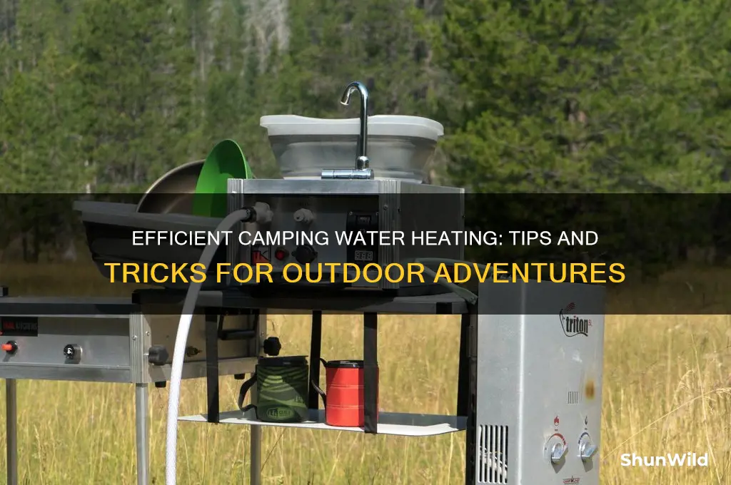 how to heat water camping