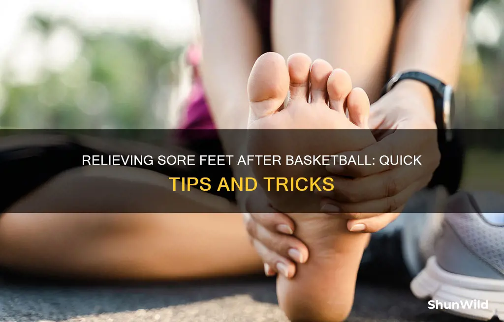 how to help sore feet after basketball