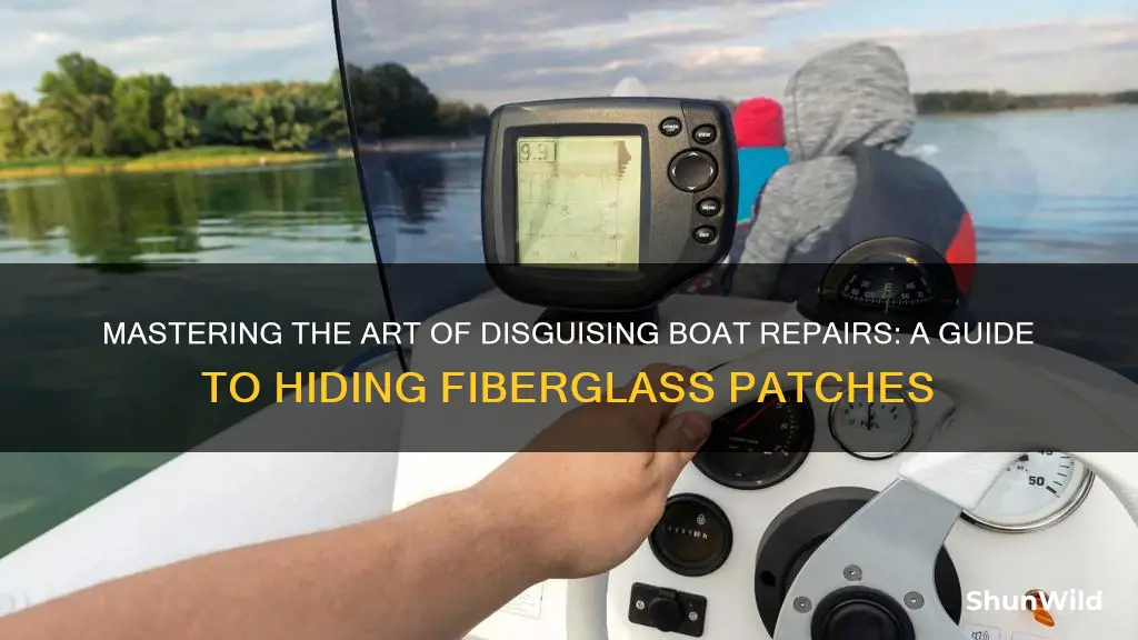 how to hide a fiberglass patch on a boat