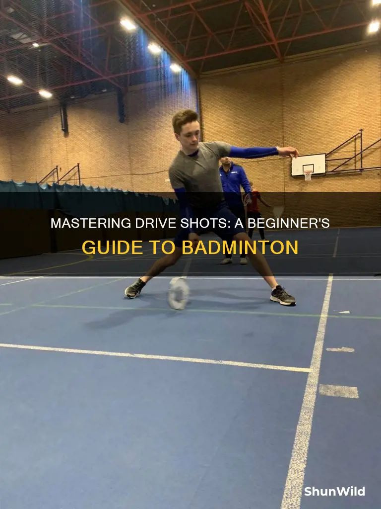 how to hit a drive shot in badminton