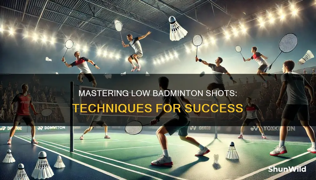 how to hit a low shot in badminton