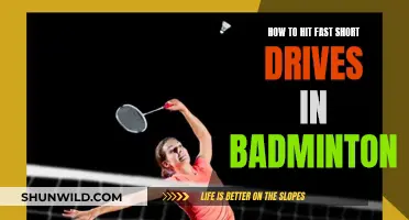Fast, Short Badminton Drives: Secrets to Success