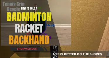 Gripping Backhand: Badminton Racket Basics