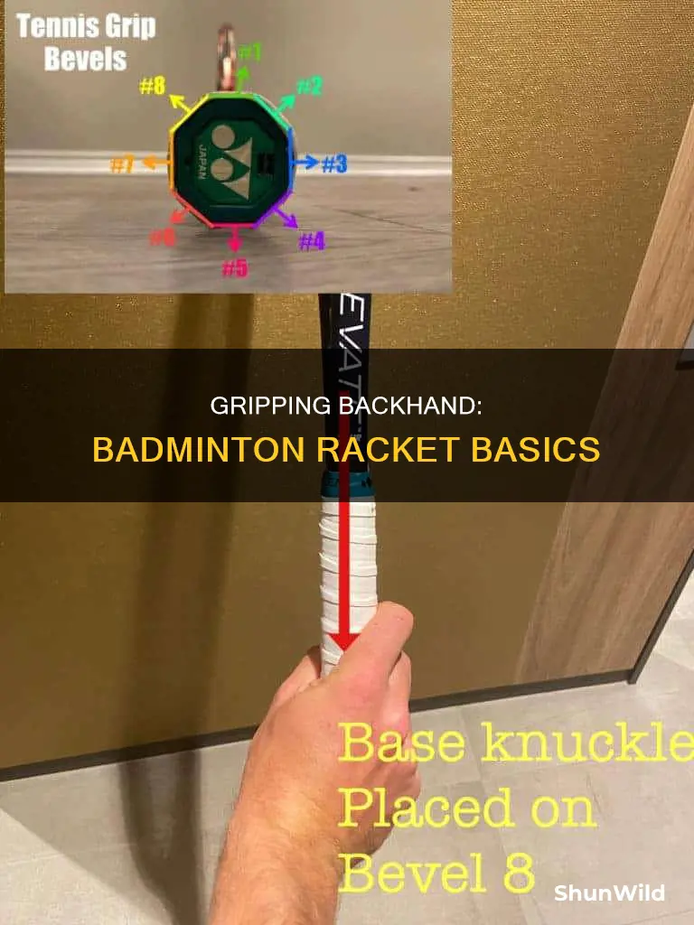 how to hold a badminton racket backhand