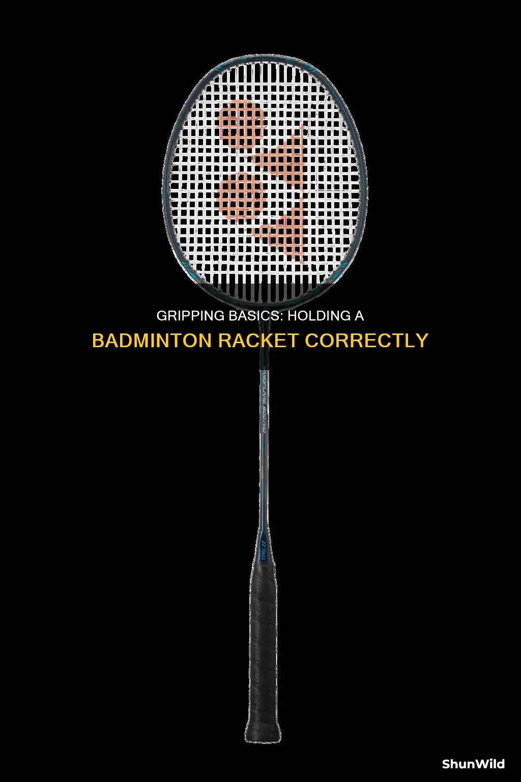 how to hold a badminton racket correctly