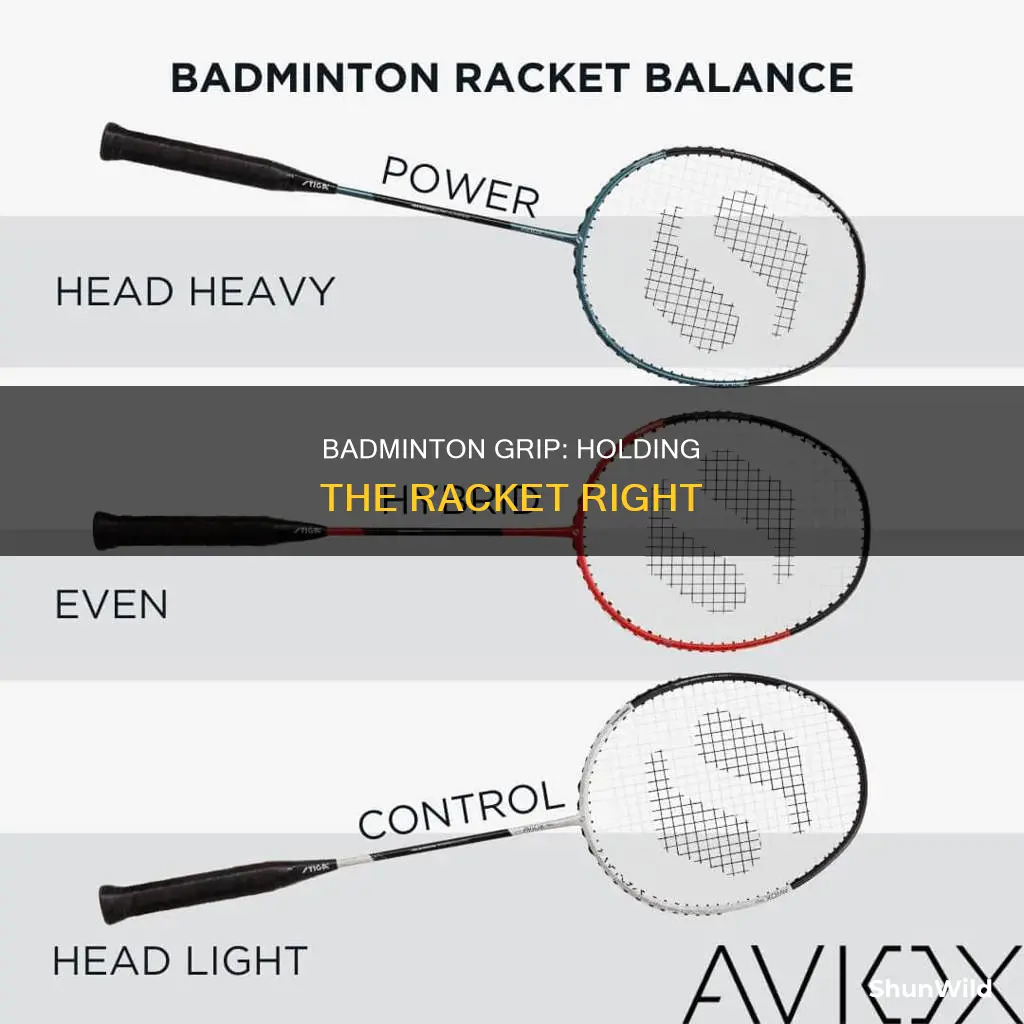 how to hold a badminton racket properly
