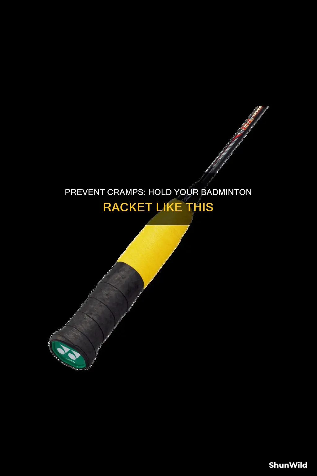how to hold a badminton racket to prevent cramping