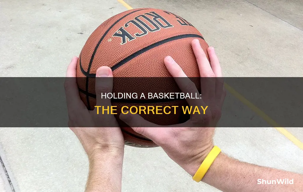 how to hold a basketball correctly
