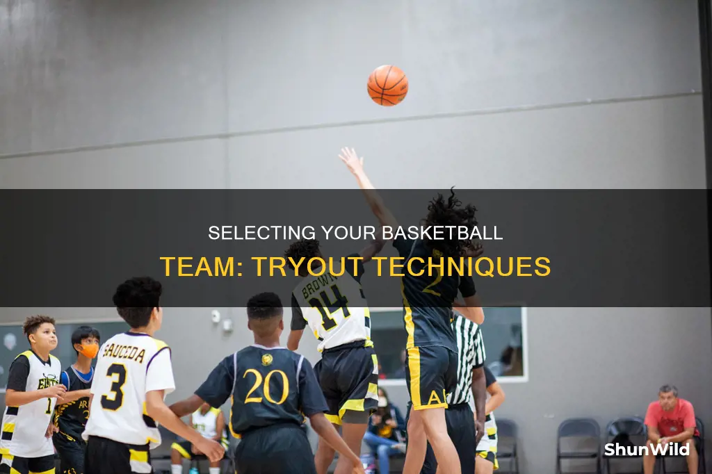 how to hold a basketball tryout