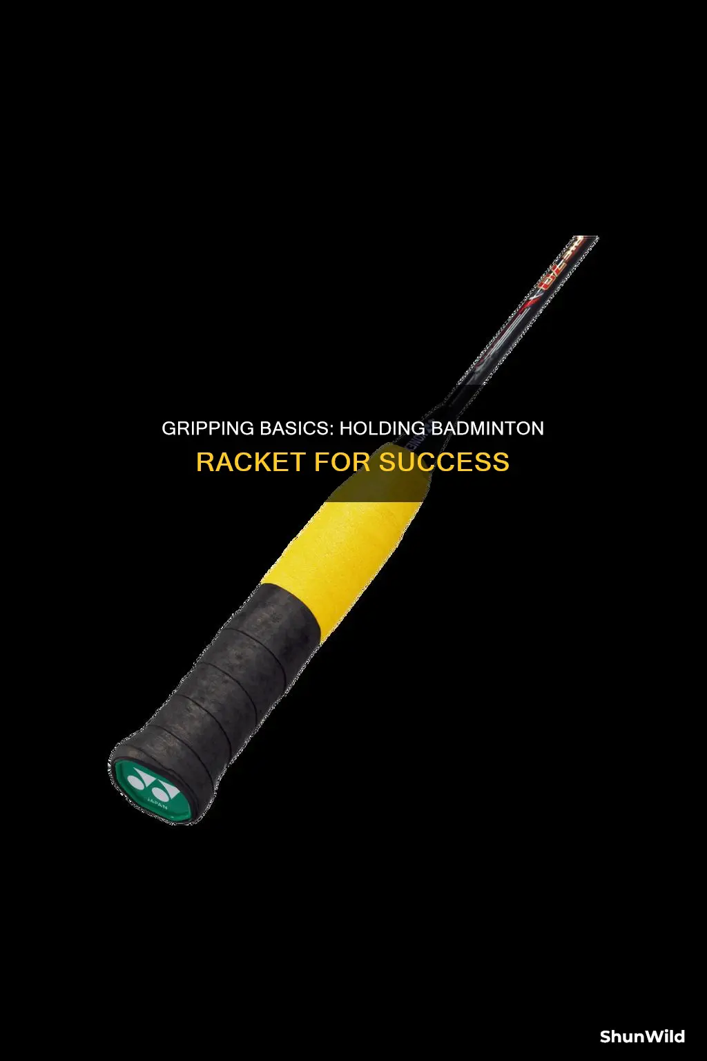 how to hold badminton