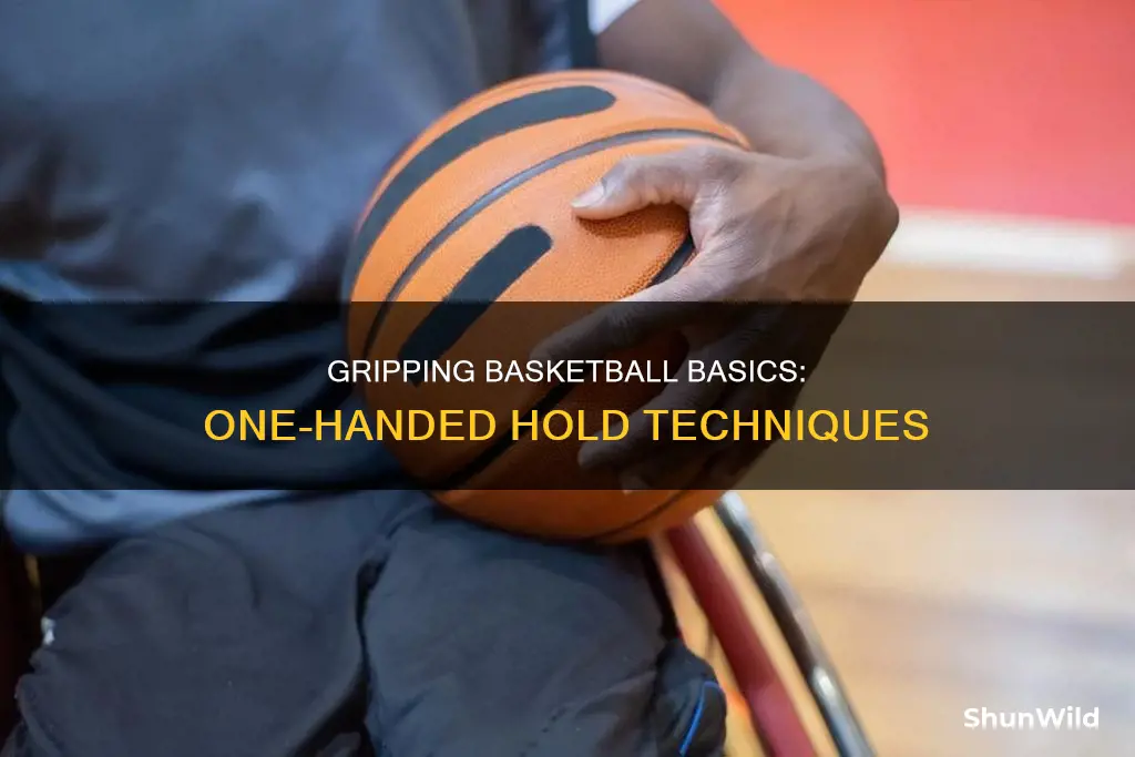 how to hold basketball with one hand