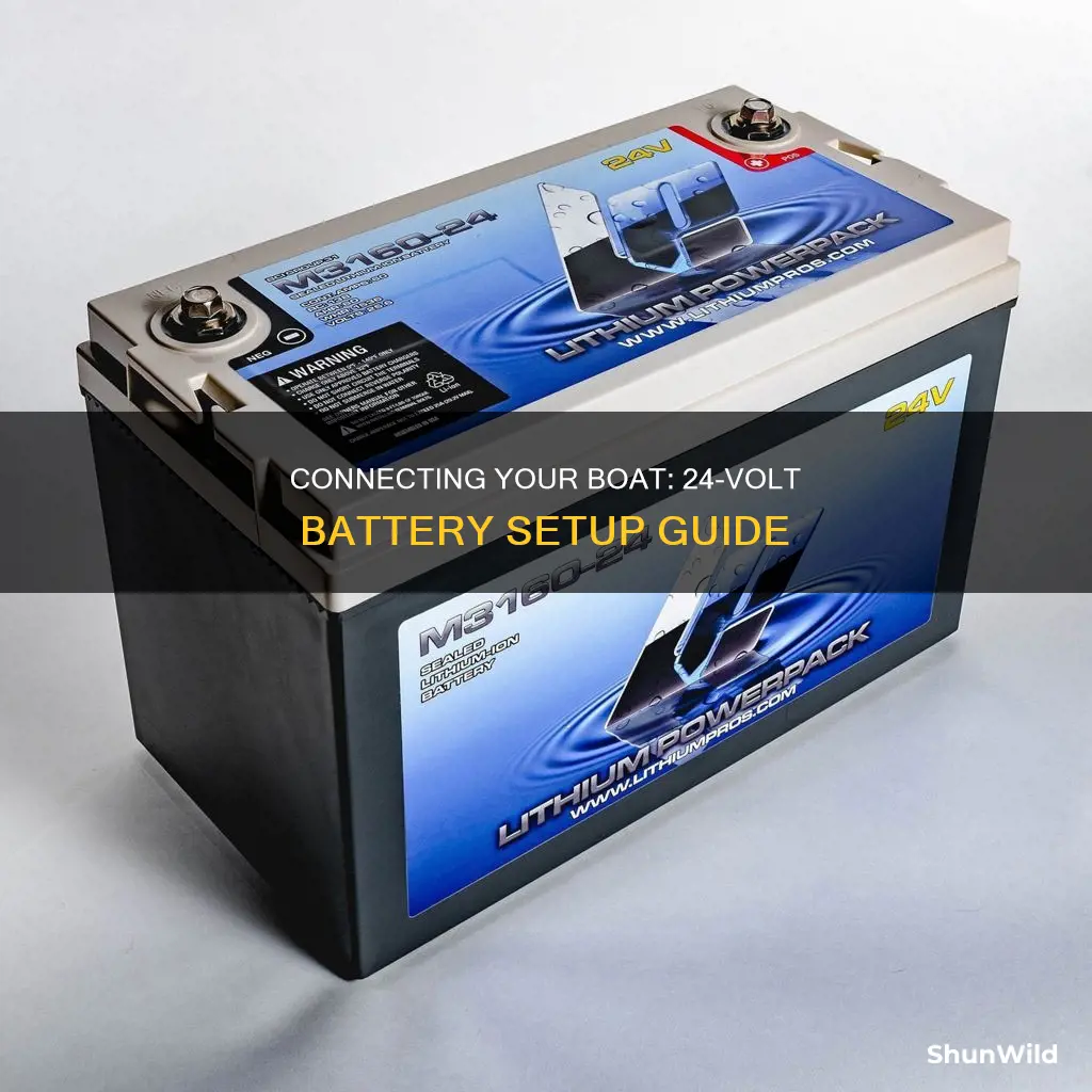 how to hook up 24 volt boat battery