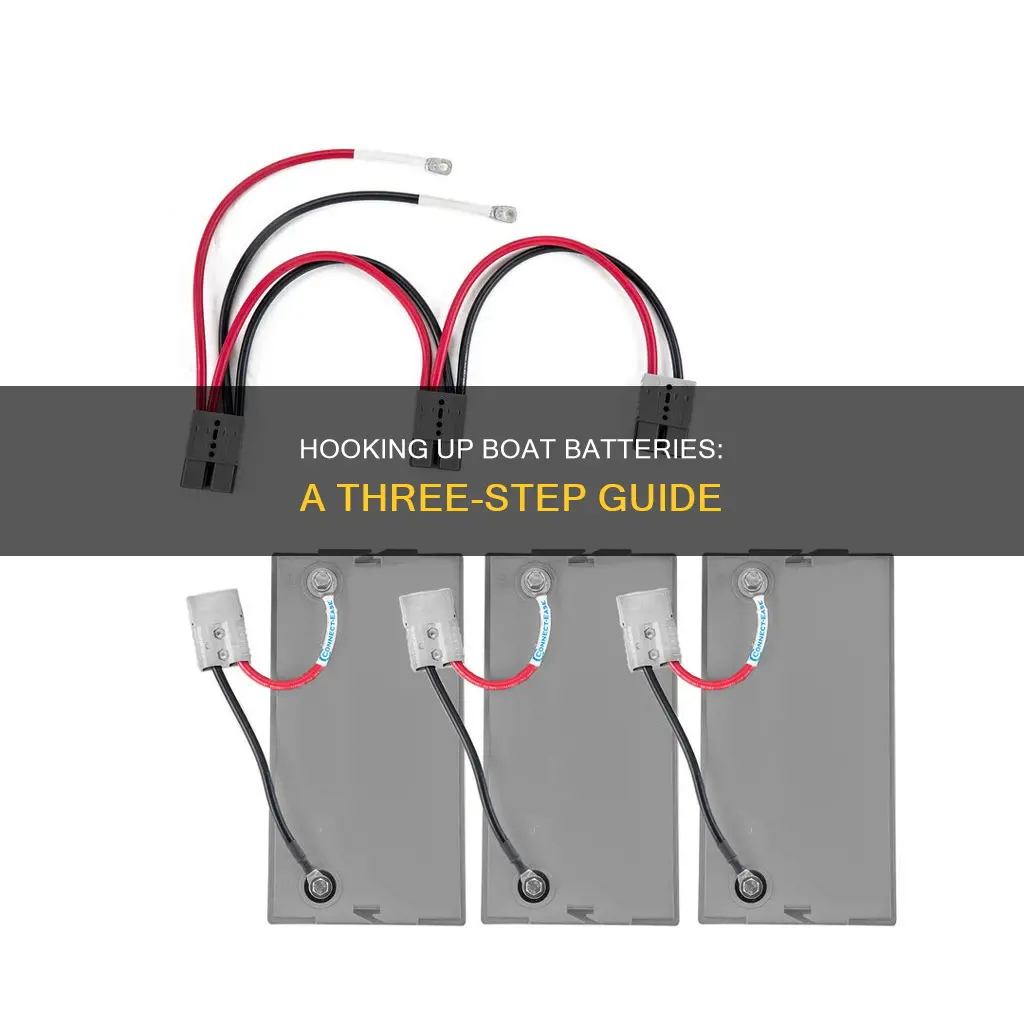 how to hook up 3 batteries in a boat