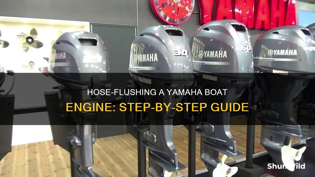 how to hose flush a yamaha boat engine