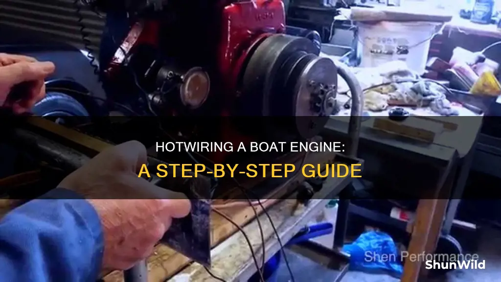 how to hotwire a boat engine