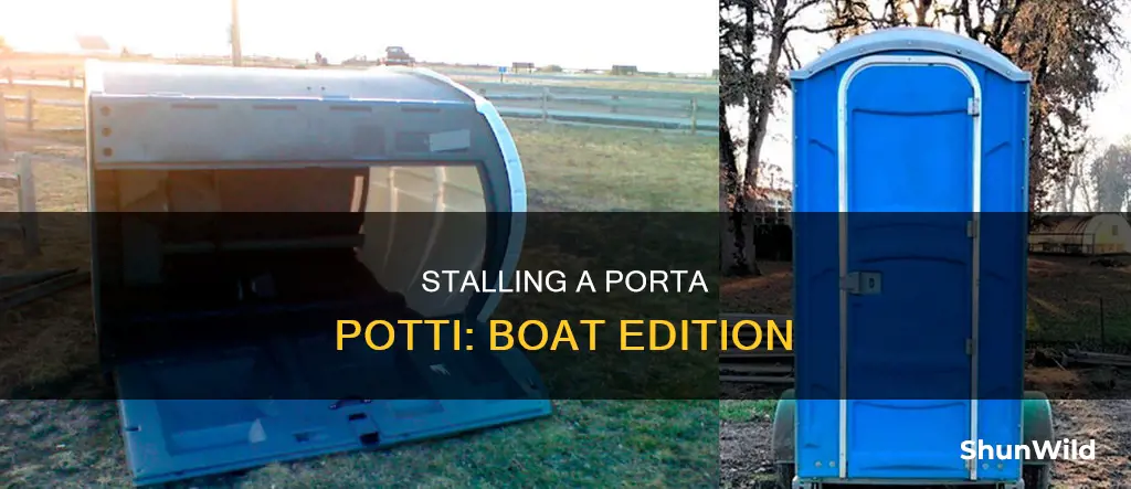 how to I stall aporta potti work on a boat