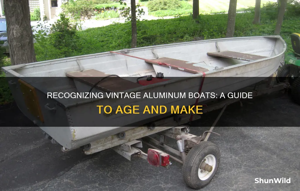 how to identify an old aluminum boat