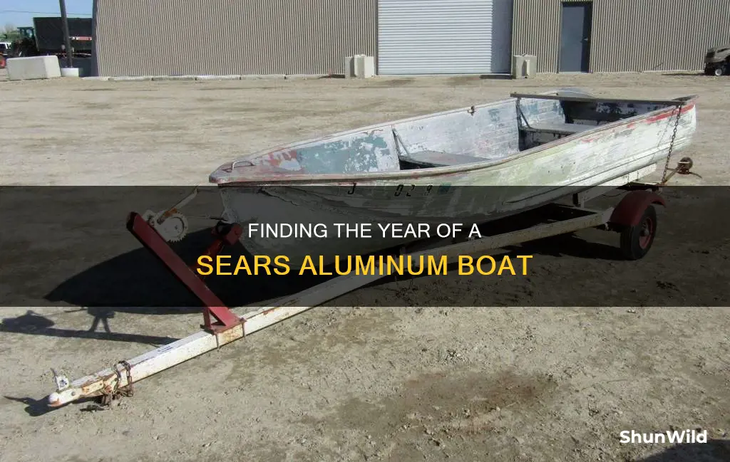 how to identify the year of sears aluminum boat