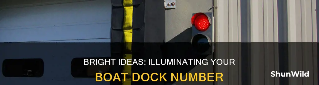 how to illuminate boat dock number