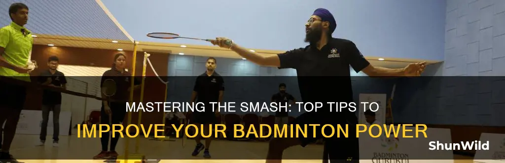 how to improve a smash shot in badminton