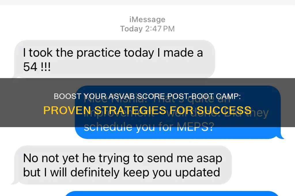 how to improve asvab score after boot camp