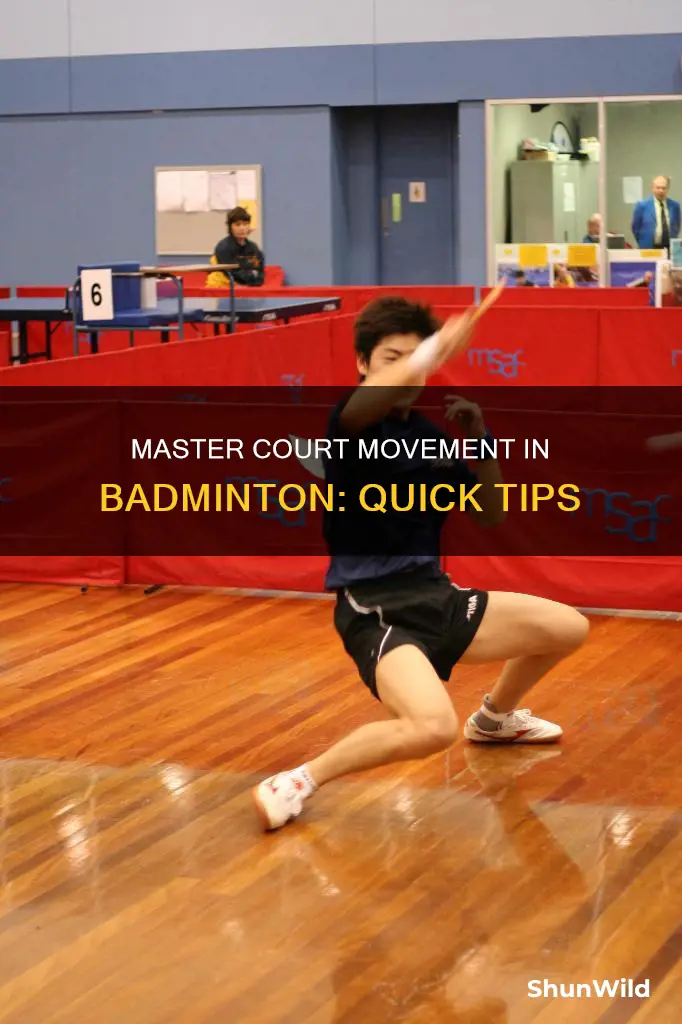 how to improve court movement in badminton