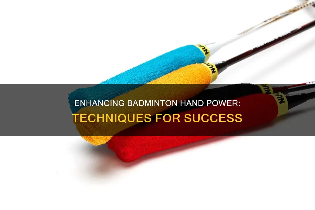 how to increase hand power for badminton