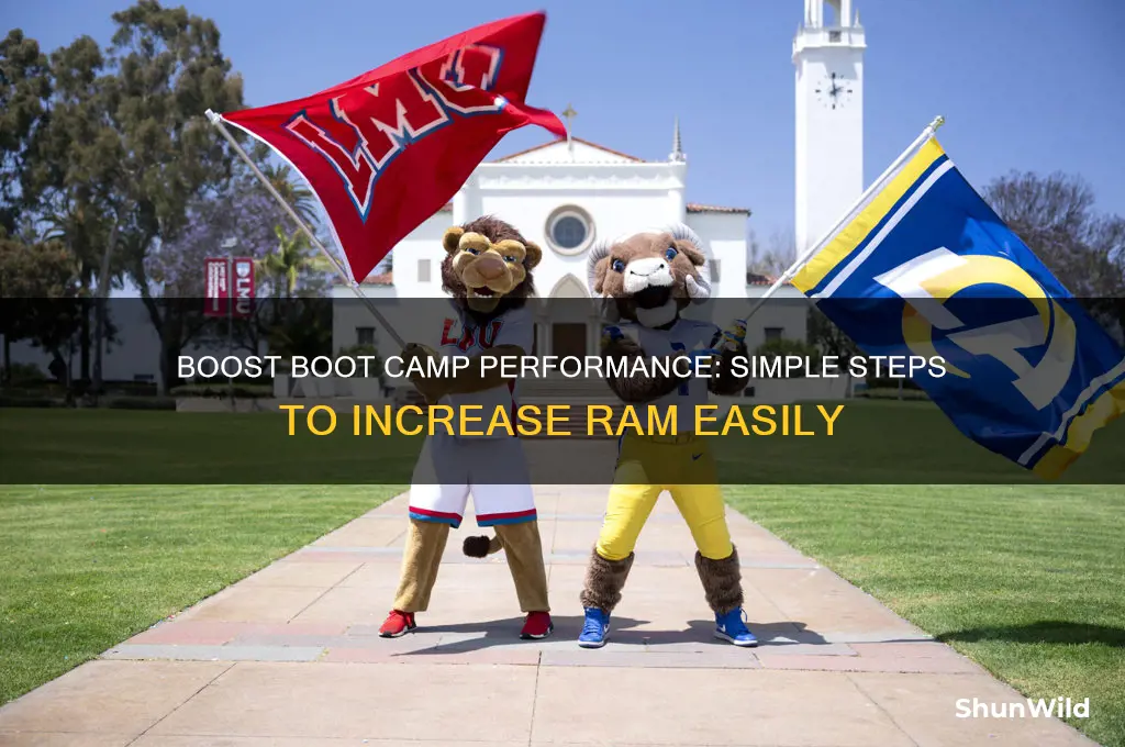 how to increase ram in boot camp