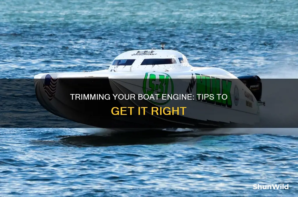 how to increse trim boat engine up