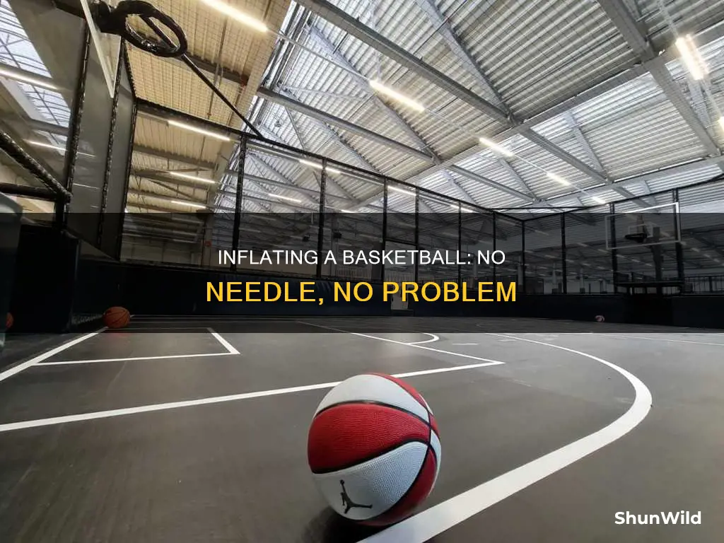 how to inflate a basketball without a needle