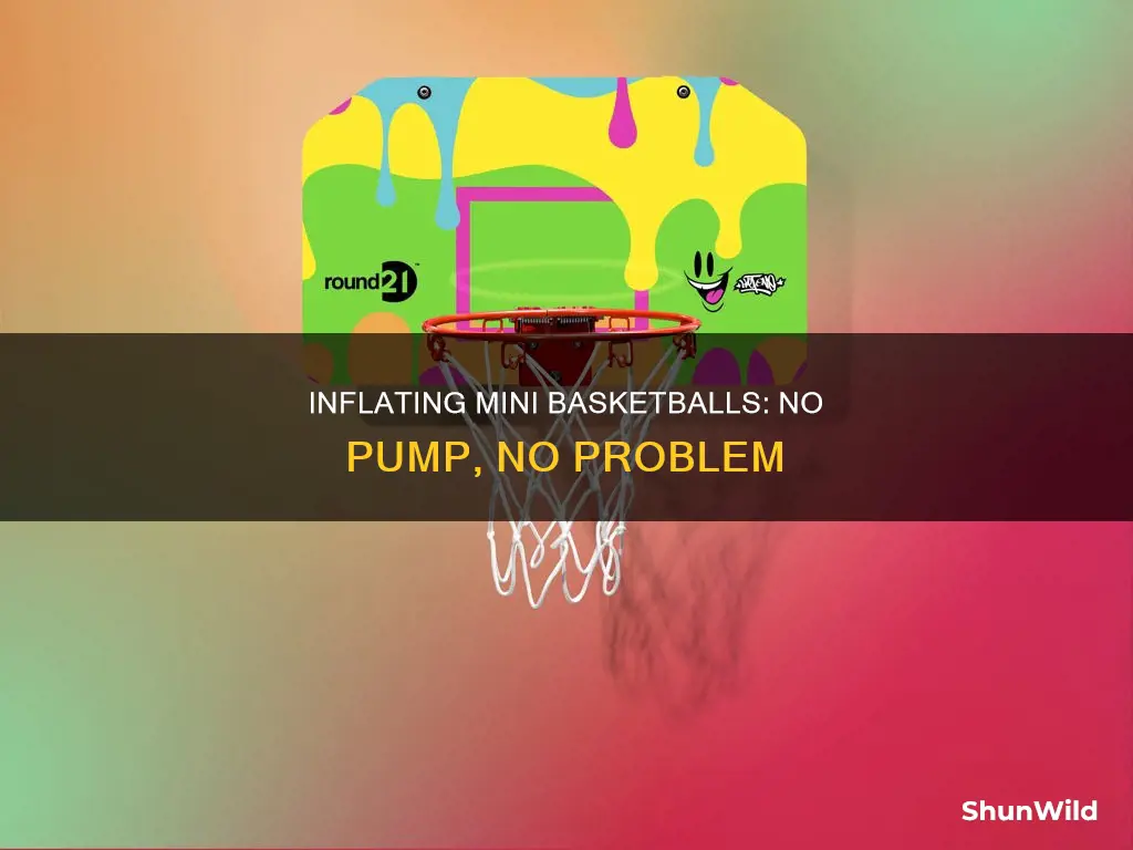 how to inflate a mini basketball without a pump