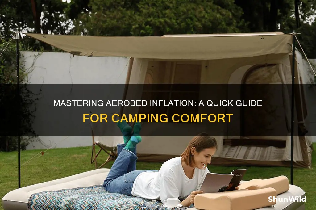 how to inflate aerobed camping