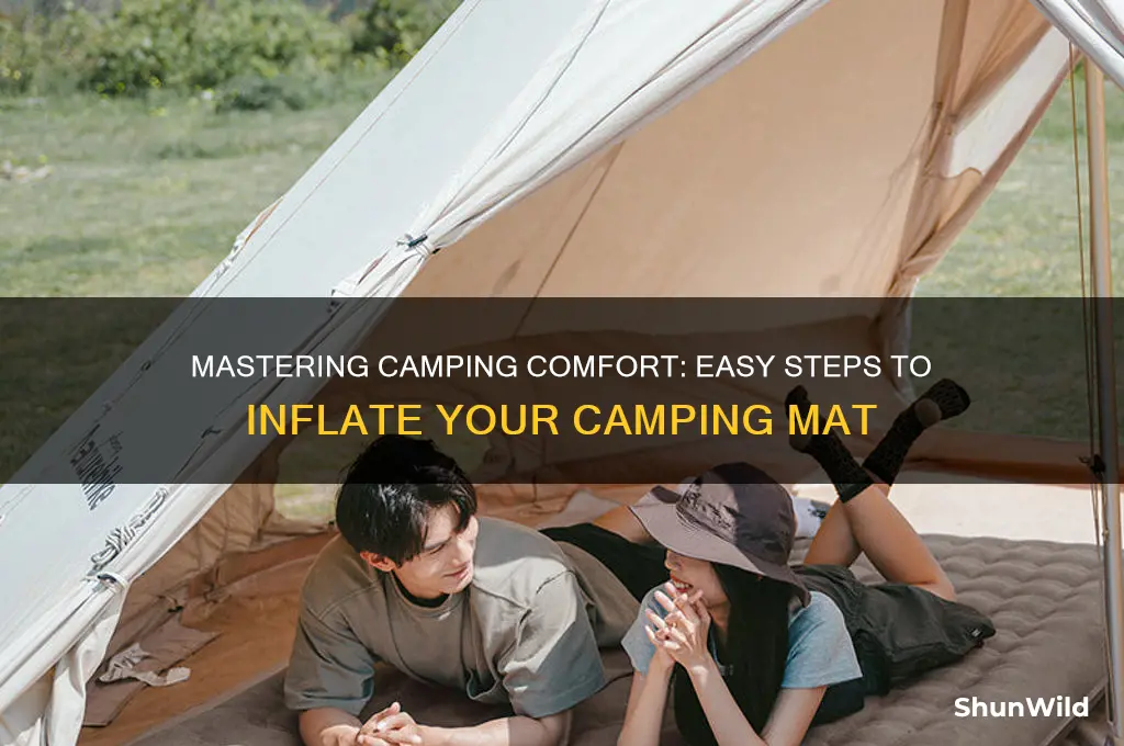 how to inflate camping mat