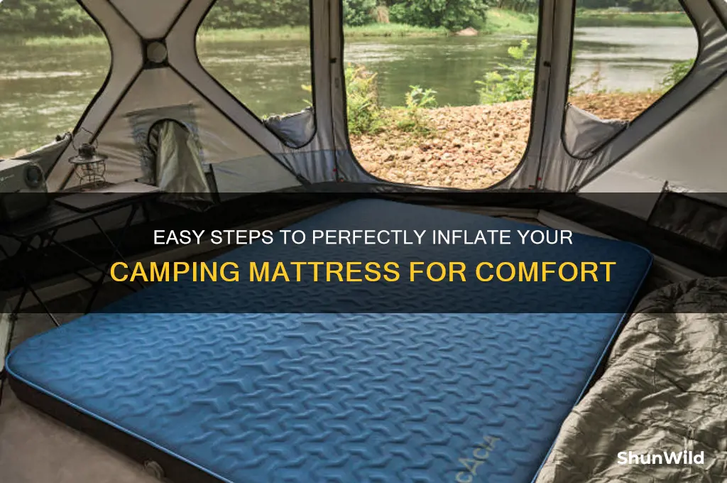 how to inflate camping mattress