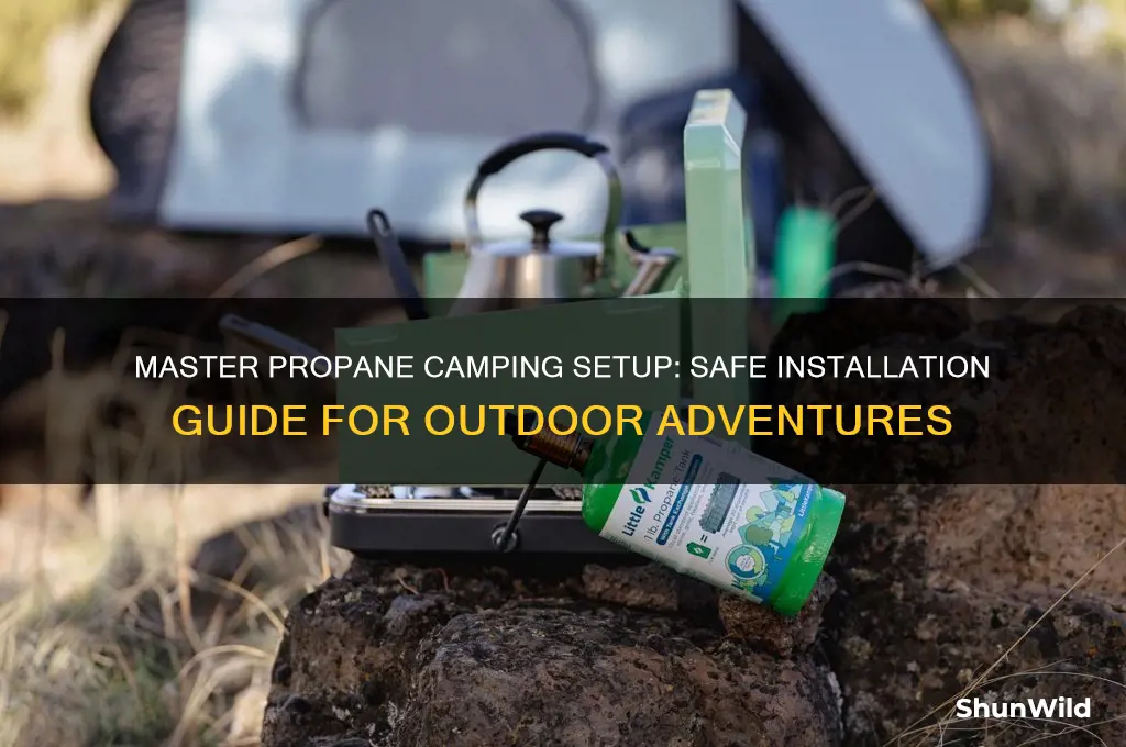 how to instal propane camping