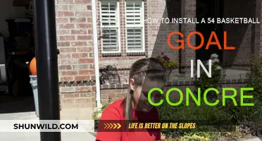 Installing a 54-Inch Basketball Goal: Concrete Steps