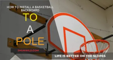 Installing a Basketball Backboard: Securing to Pole