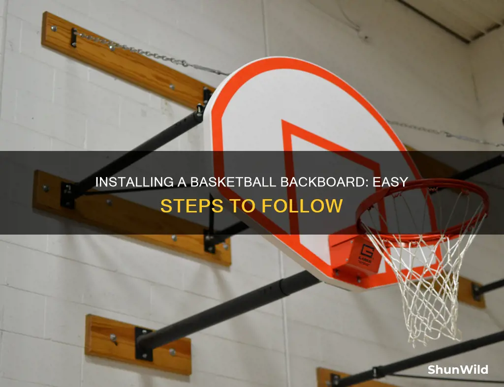 how to install a basketball backboard