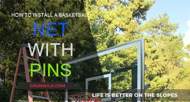 Installing a Basketball Net: Pin Method
