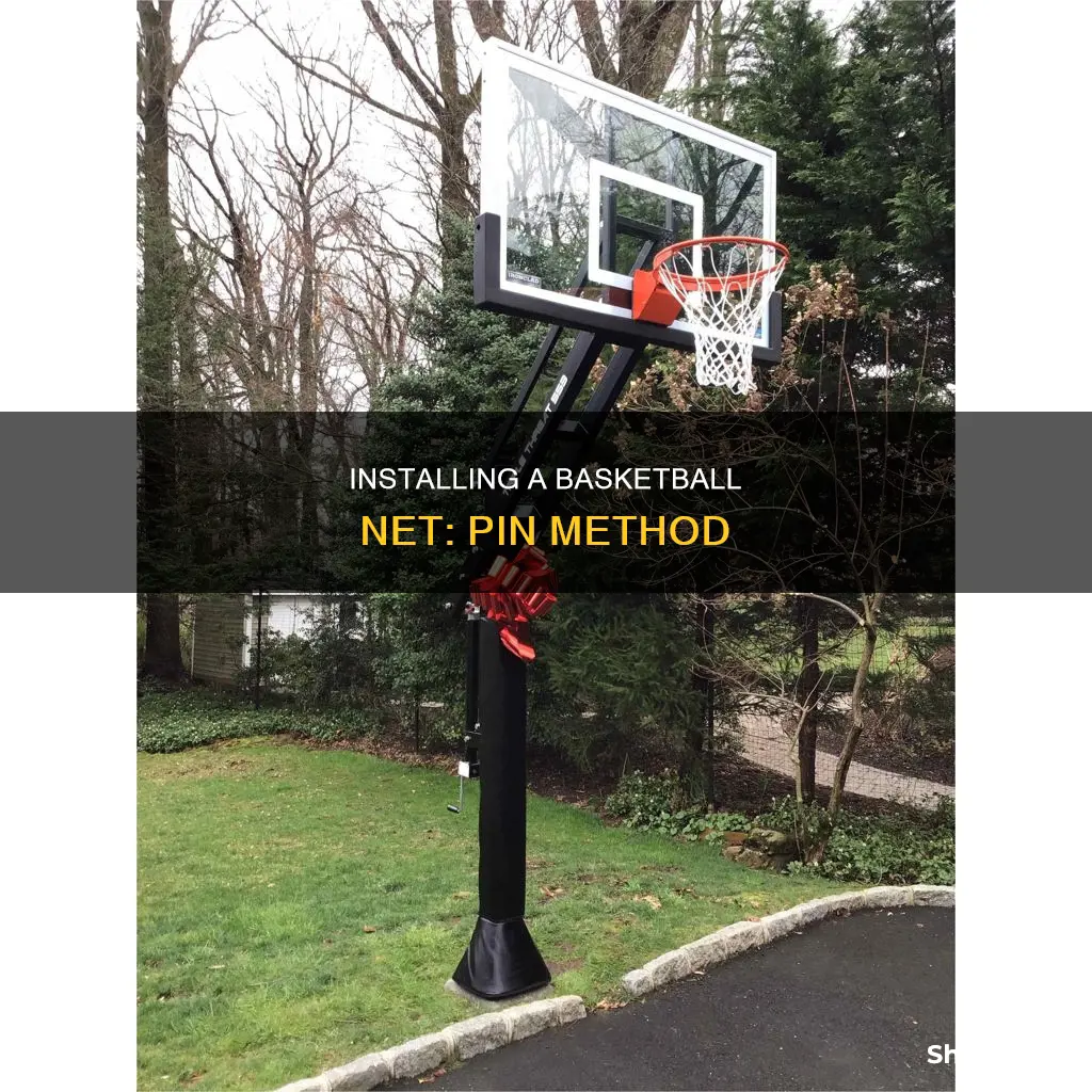 how to install a basketball net with pins