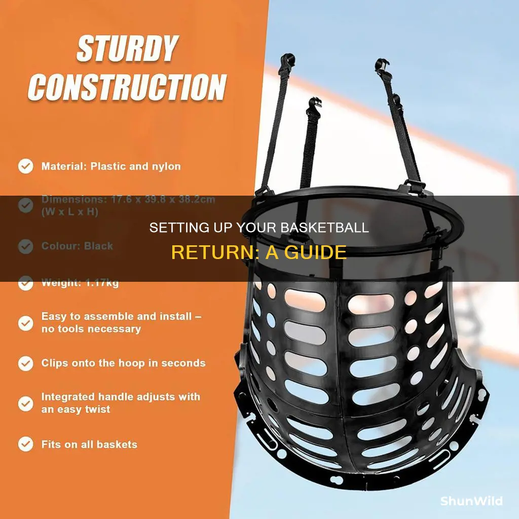 how to install a basketball return